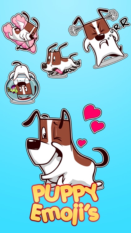 Puppy Moji - Cool Dog Emoji Stickers