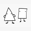 Triangle & Squares stickers for iMessage - iPadアプリ