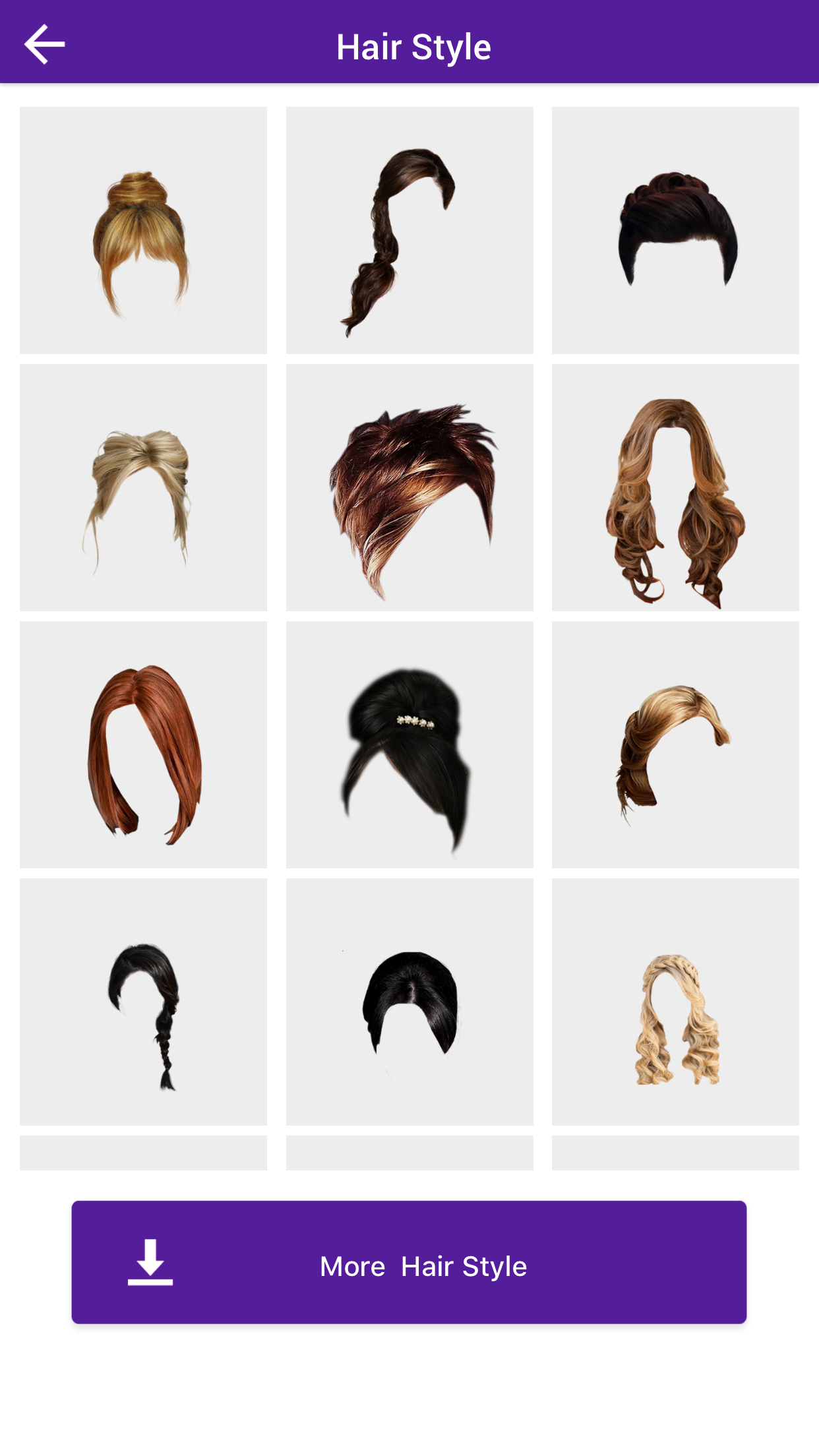 Woman Hair Style Photo Booth