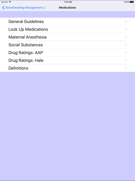Breastfeeding Management 2 iPad screenshot 5 - Medical app