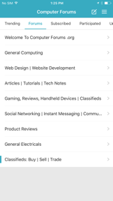 Computer Forums screenshot