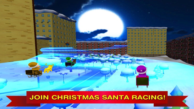 Santa Claus Christmas Snow Racing