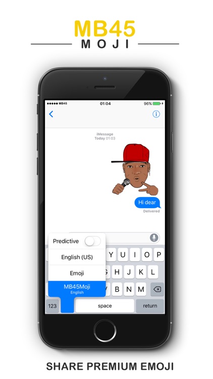 MB45Mojis - Keyboard Stickers