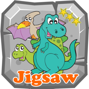 Easy Cartoon Dinosaur Jigsaw Puzzles