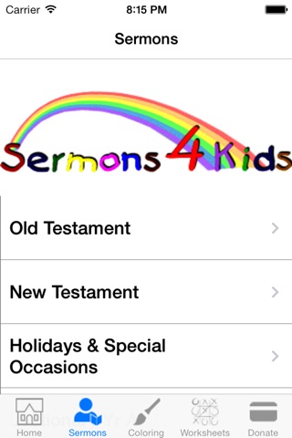 Sermons4Kids screenshot 2