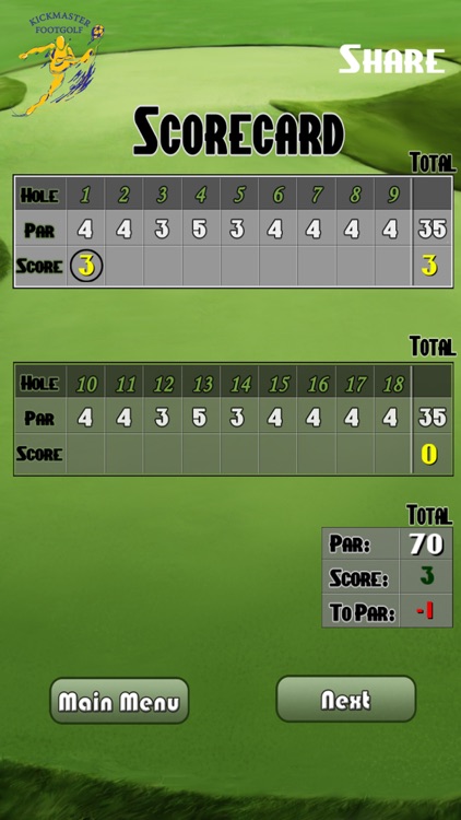 Kickmaster Footgolf Game