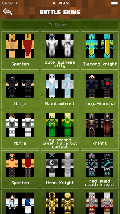 Battle Skins - New Skins for Minecraft PE Edition
