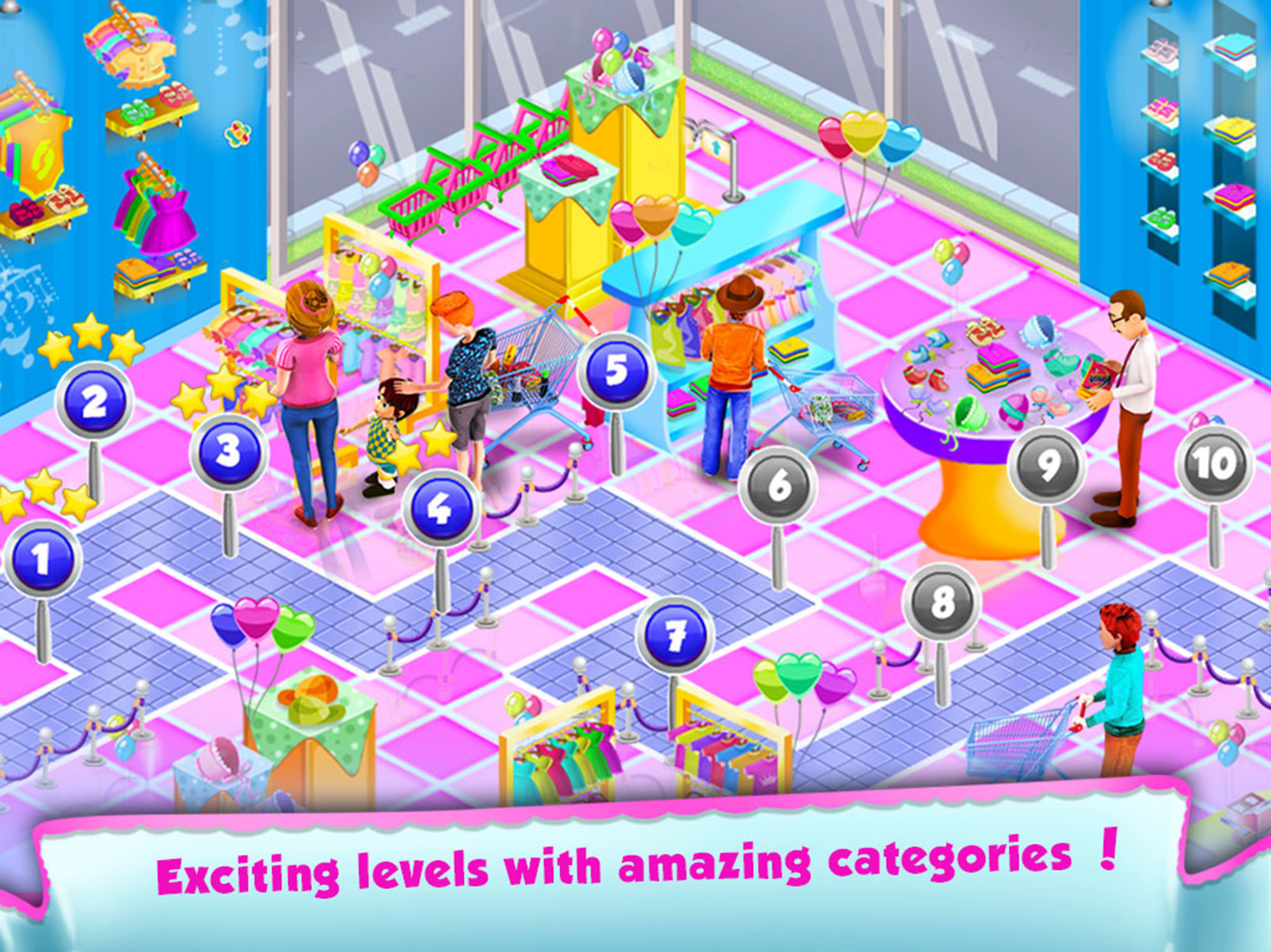 Baby Supermarket Manager - Time Management Game