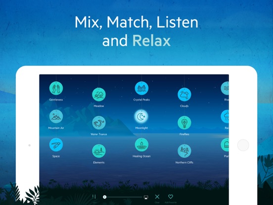 Relax Meditation P: Mindfulness Sounds White Noise iPad app afbeelding 3