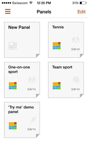 Screenshot von MyDartfish Note auf dem iPhone 5