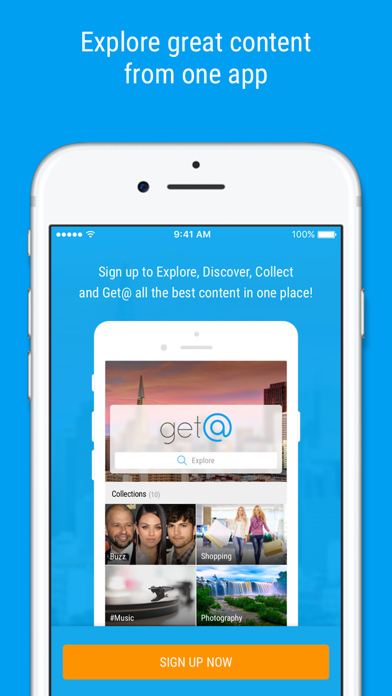 Screenshot #1 pour Get@ - Follow your curiosity. Get at great content