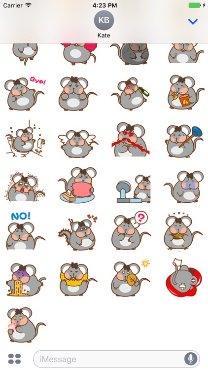 Obese Mice - Animated Stickers And Emoticons screenshot-3