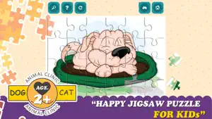 Cats And Dogs Cartoon Jigsaw Puzzle Games screenshot #1 for iPhone