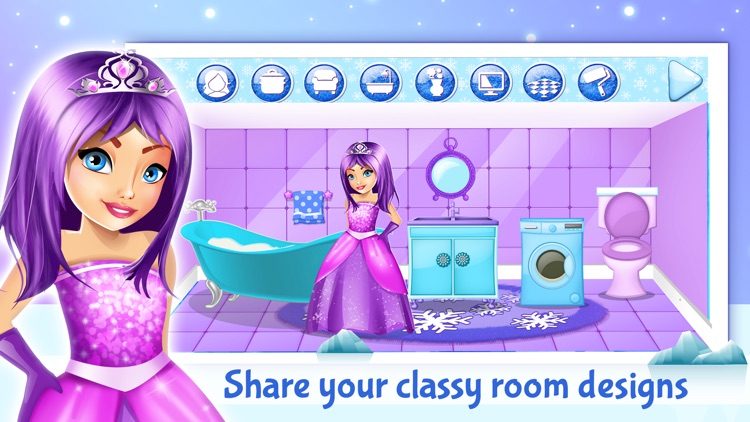 Ice Princess Doll House Design: Game.s For Girls screenshot-3