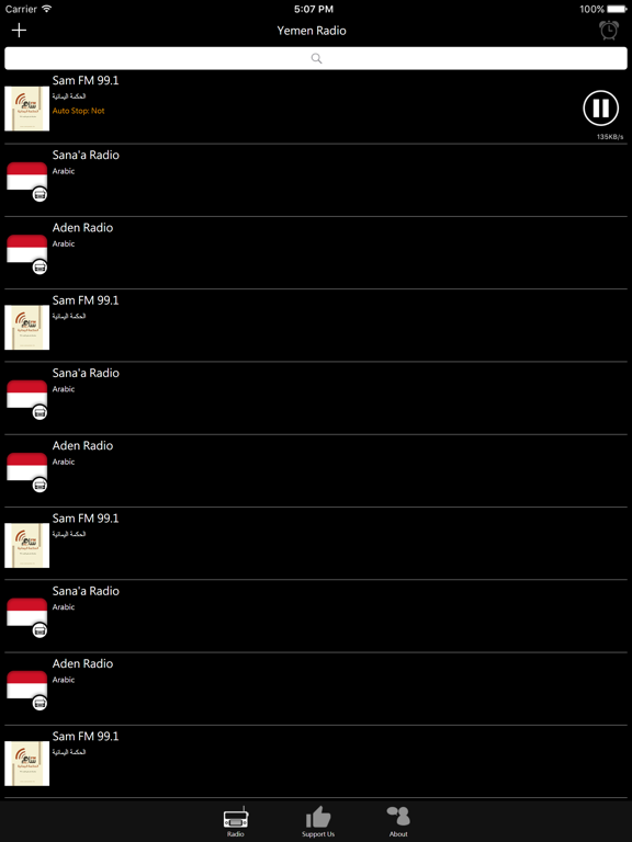 Yemen Radio iPad screenshot 2 - Entertainment app