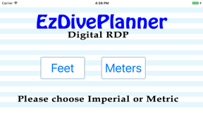 Ez Dive Planner screenshot