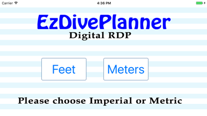Ez Dive Planner Screenshot
