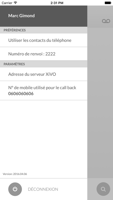 Screenshot #2 pour XiVO Assistant