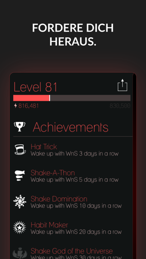 Wake N Shake Wecker Screenshot