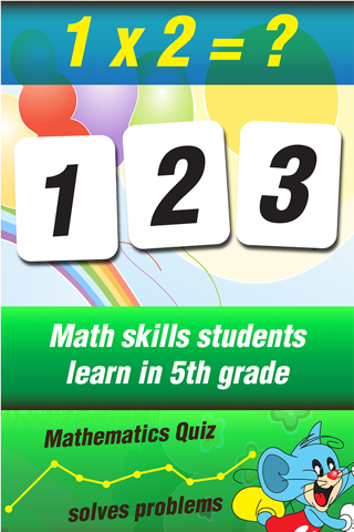 Fifth Grade Mouse Basic Math Games for Kids screenshot 2