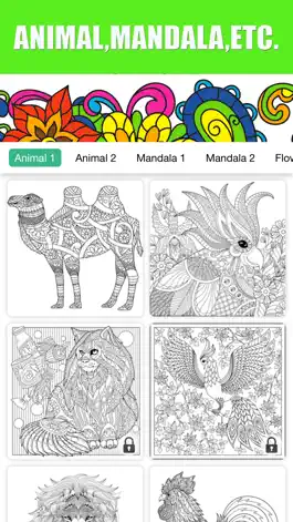 Game screenshot Adults Coloring Book Color Therapy for Anti-Stress hack