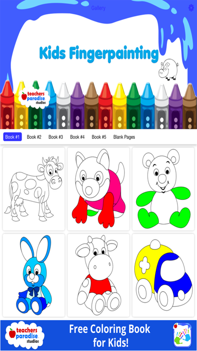 Screenshot #1 pour Kids Finger Painting Art Game: Coloring for Kids