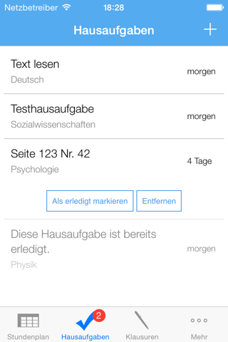 MyTimeTable screenshot 2