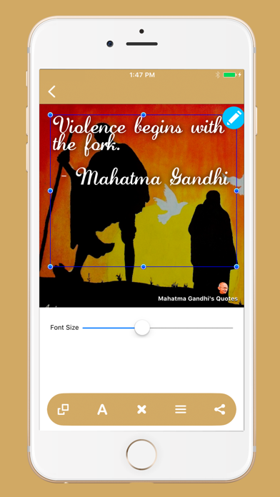 Screenshot #3 pour Mahatma Gandhi's Quotes
