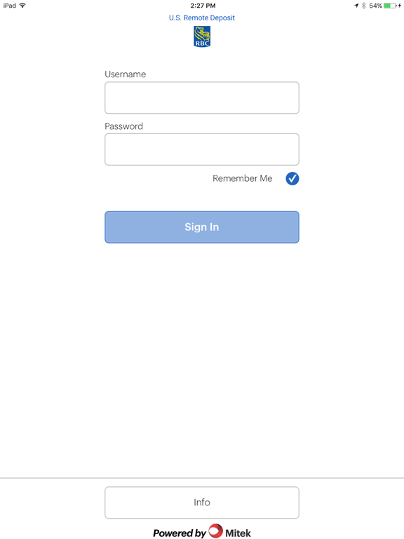 Screenshot #4 pour RBC Bank U.S. Remote Deposit