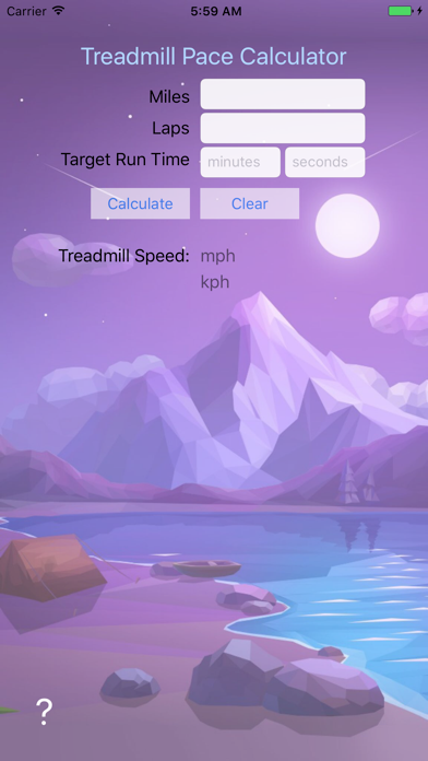 Treadmill Pace Calculator screenshot