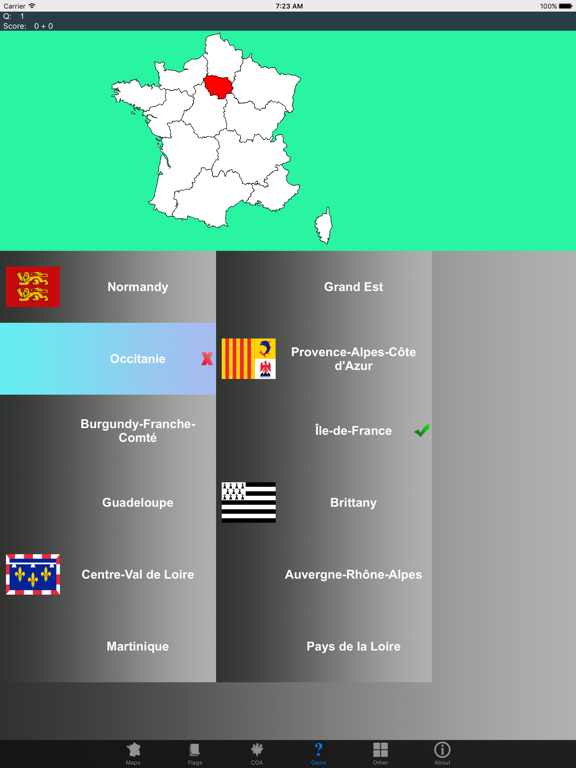 Screenshot #5 pour France State Maps, Flags & Info