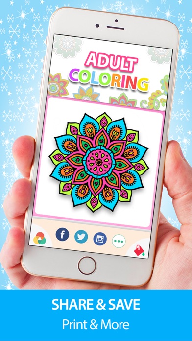 Adult Coloring Book - Mandala Pigment Color Pages screenshot 2