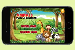 Game screenshot Wild Animals Puzzle Coloring mod apk