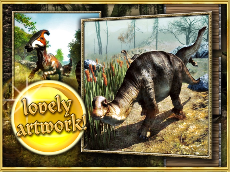 Dinosaurs walking with fun 3D puzzle game in HD screenshot 9