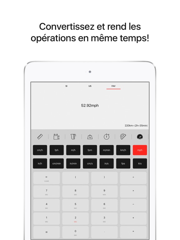 Screenshot #4 pour UnitVert: Convertisseur d'unité et calculatrice