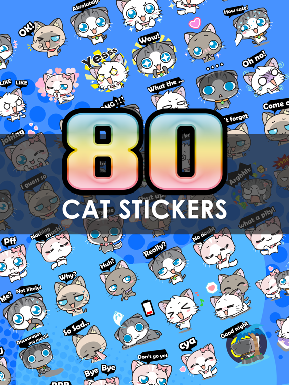 Screenshot #6 pour เหมียวแชทคอลเลคชั่น สติกเกอร์ สำหรับ iMessage ฟรี