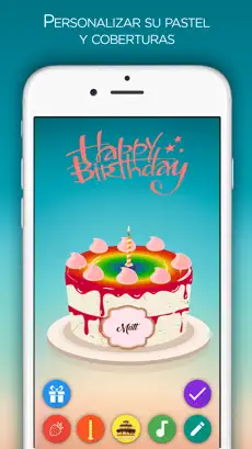 Snímek obrazovky 4 Feliz Cumpleaños : Birthday Cake, ecards and party iphone