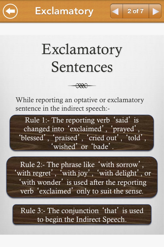 Grammar Express: Reported Speech Lite screenshot 3