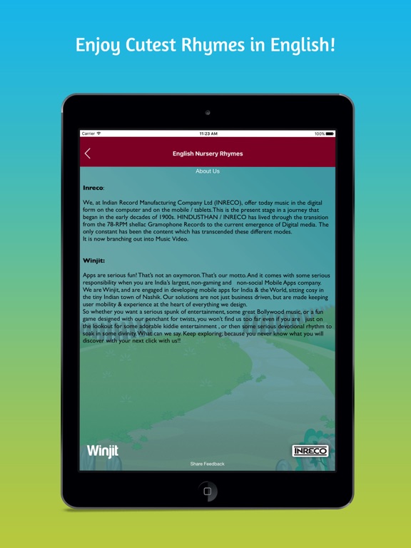 Screenshot #6 pour 100 Top English Nursery Rhyme
