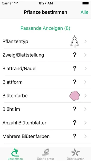 Screenshot von IPflanzen auf dem iPhone 2