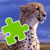 Learning Games Page Cheetah Jigsaw For Children