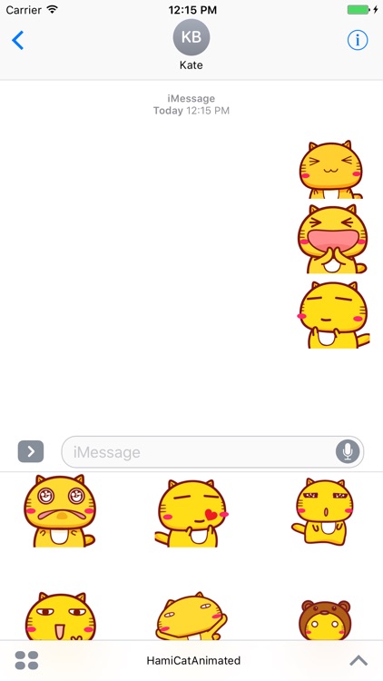 Animated Hami Cat stickers pack