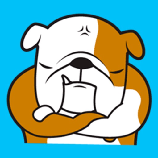 Cool Bulldog Stickers