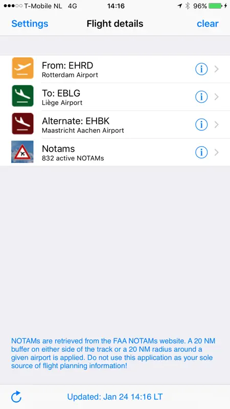 NOTAMs screenshot 4 of 5