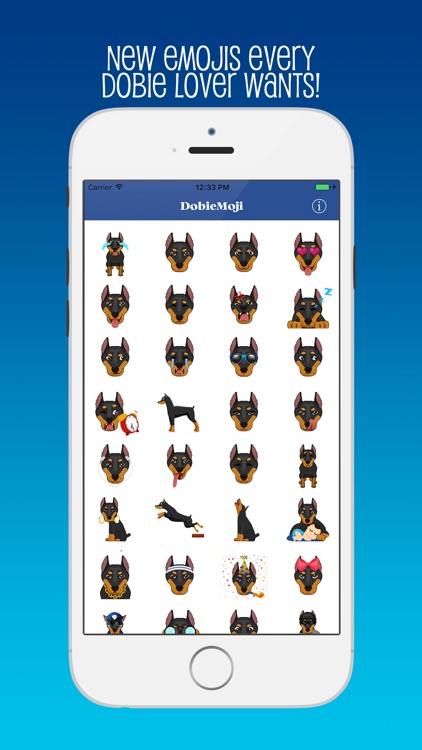 DobieMoji: Emojis for Doberman Pinscher Lovers!