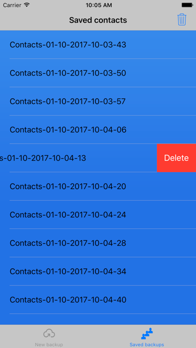 Screenshot #3 pour Contacts backup - easily backup & restore contacts