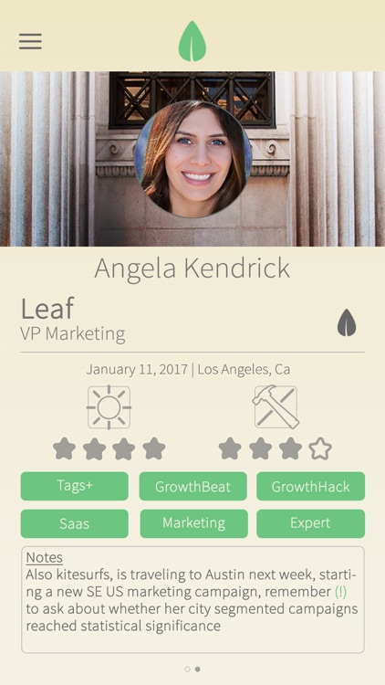 LEAF - the last business card