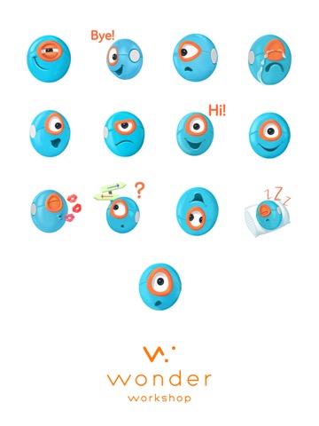 Dash & Dot Robot Stickersのおすすめ画像1