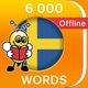 6000 Words - Learn Swedish Language & Vocabulary app icon - Education app for iPhone