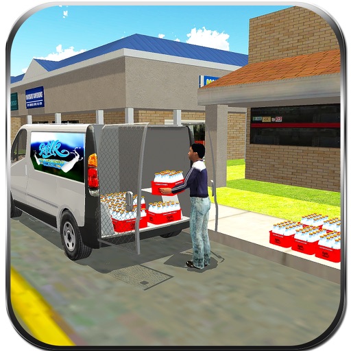 Milk Van Delivery Simulator & Minivan Driving icon
